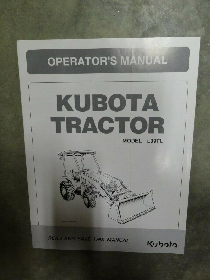 Kubota L39 Operator's Manual