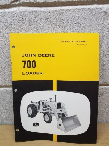 John Deere 700 Loader Operators Manual OM-U15511