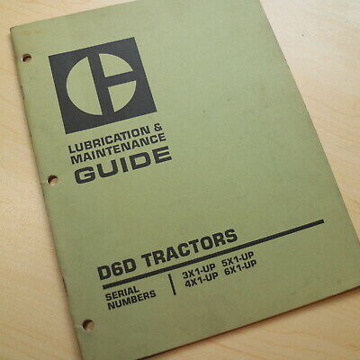 CAT CATERPILLAR D6D Crawler Tractor Dozer Owner Maintenance Manual book guide