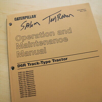 CAT CATERPILLAR D6R Crawler Tractor Dozer Owner Operator Operation Manual book