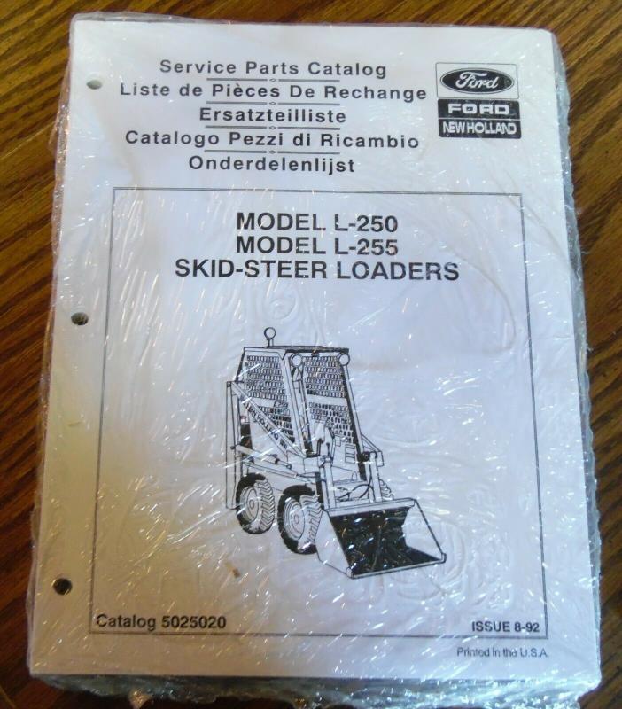 Ford New Holland Model L-250 L-255 Skid Steer Loader Service Parts Manual