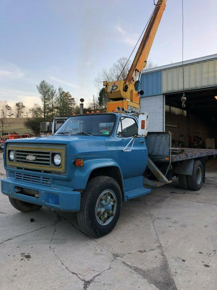 Pitman crane truck mount 1992 pitman 500 crane  Chevrolet diesel crane truck