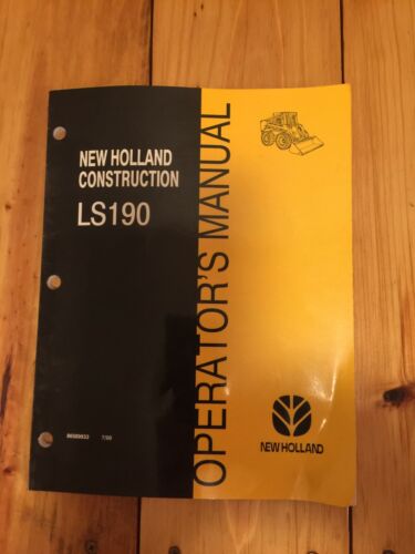 New Holland LS 190 Skidsteer Operator Manual