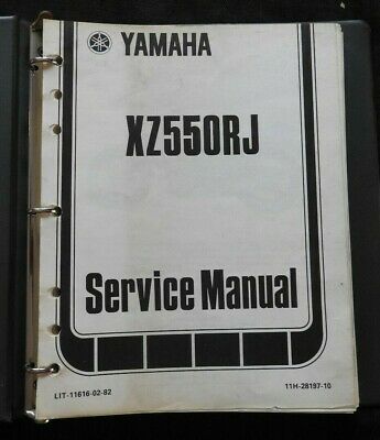 1982 GENUINE YAMAHA 550 XJ550RJ MOTORCYCLE SERVICE REPAIR MANUAL VERY SCARCE