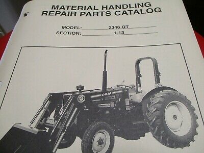 Bush Hog 2346 QT Loader Parts Catalog Manual