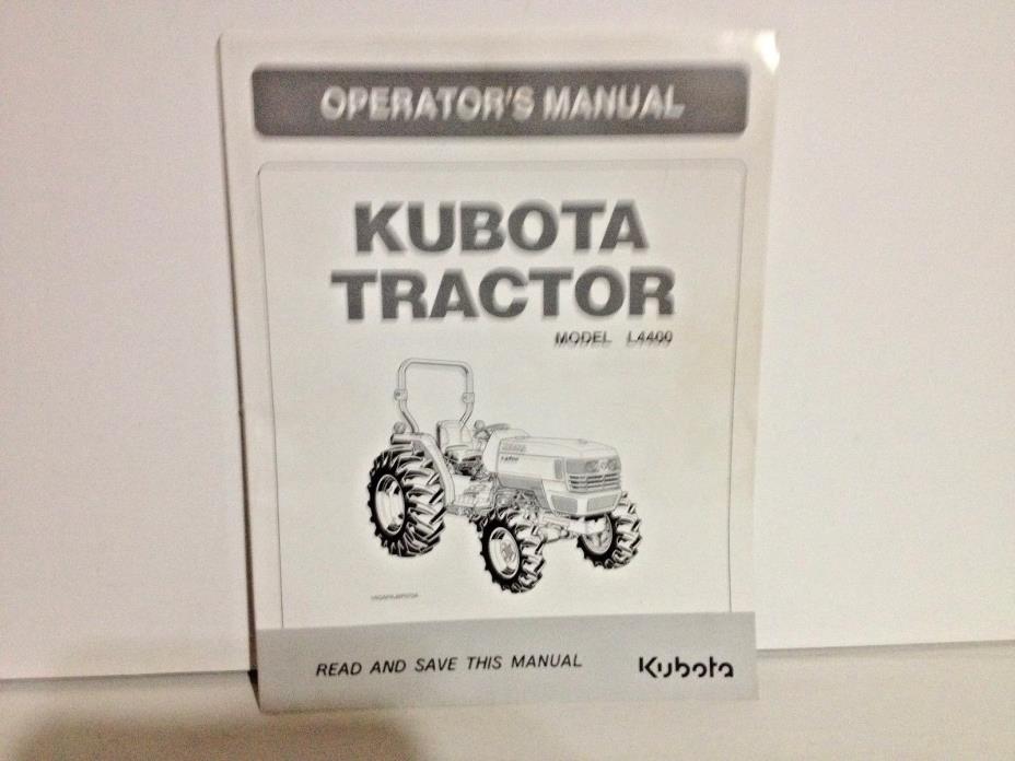 Original Kubota L4400 Tractor Operator's Manual TC230-5971-3