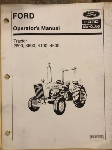 Ford 26, 36, 41, 4600 Operator Manual