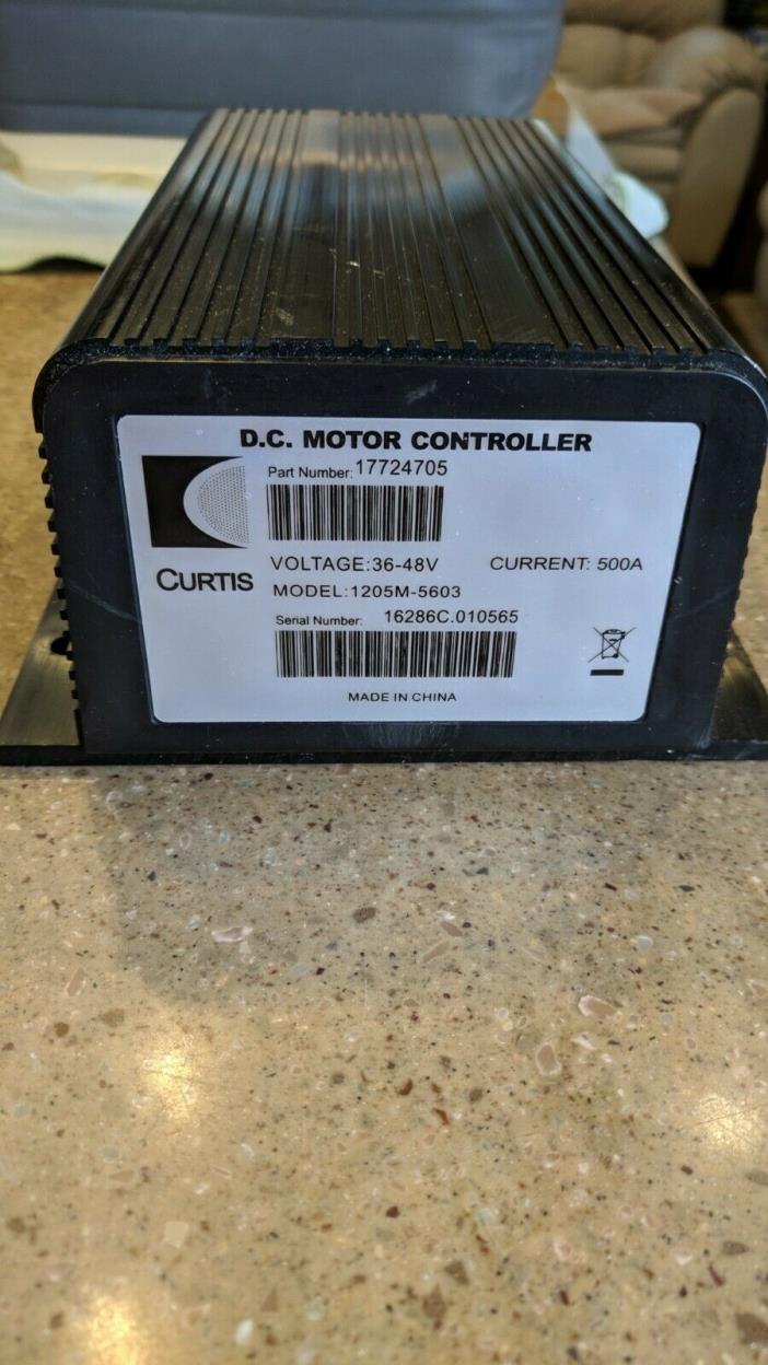 CURTIS 500A DC MOTOR CONTROLLER 36-48V w/ PROGRAMMING CABLE CLUB CAR & MORE 0-5k