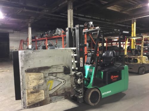 2012 4000 Lb Electric Forklift with Cascade Carton Clamp 48/48