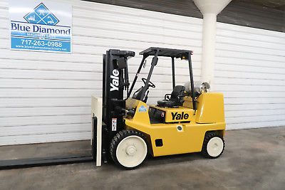 Yale GLC155, 15,000# Cushion Tire Forklift, LPG, Three Stage, S/S, Hyster S155XL