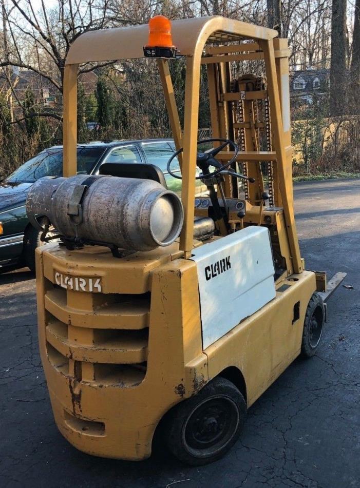 Clark 4000lbs Forklift - Runs Drives Strong Propane LPG Reliable Easy Machine