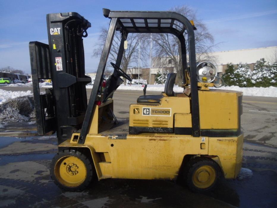 Used Cushion Forklift: Cat TC100D, 10000#