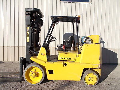 HYSTER S155XL2 15,500# FORKLIFT CUSHION TIRE FORKLIFT HILO YALE TOWMOTOR RIGGER