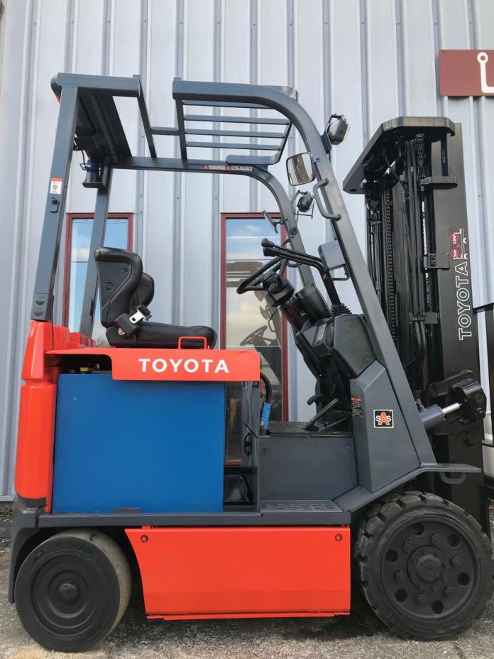 2007 TOYOTA 7FBCU20 4000 LB CAPACITY FORKLIFT, LIFTTRUCK, HI LO  (LOW HOURS)