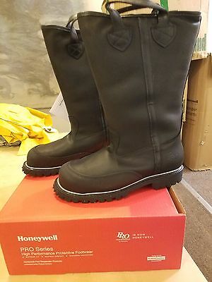 PRO Leather Fire Boots Model 5050 NFPA 1971 2013 Edition Size 7.5 D