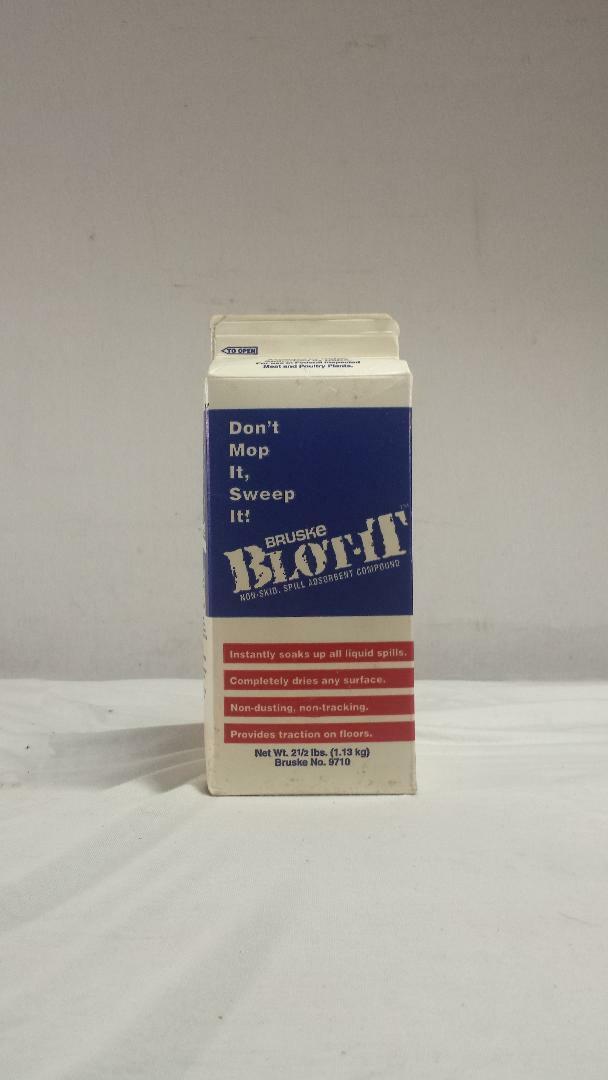 10 boxes of BRUSKE BLOT-IT NON-SKID SPILL ADSORBENT COMPOUND No. 9710
