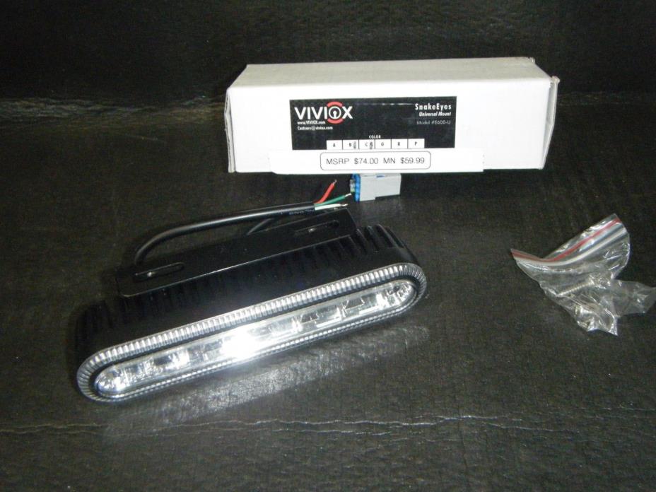VIVIOX Snake Eyes E600-U Blue/White Universal mount 6 LED light head