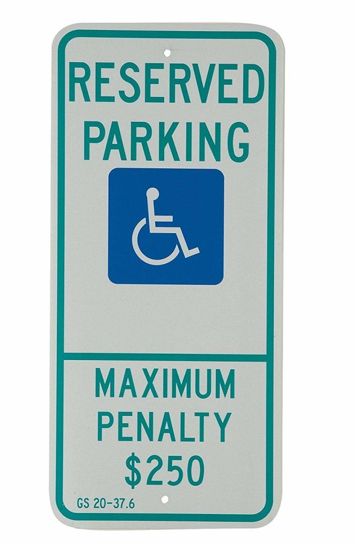 Brady 115260 NCR Parking Sign, Text and Symbol, 26