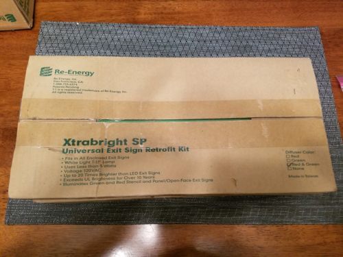 XTRABRIGHT SP UNIVERSAL EXIT SIGN RETROFIT KIT RED AND GREEN