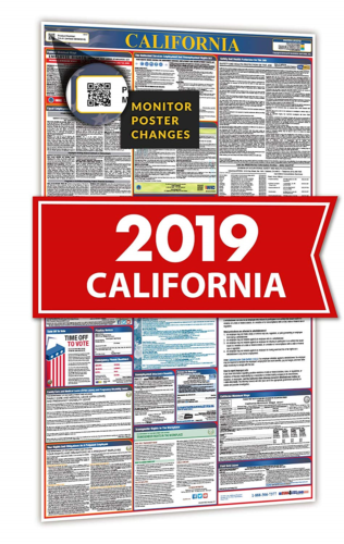 Osha4Less 2019 California All In One Labor Law Posters for Workplace Compliance