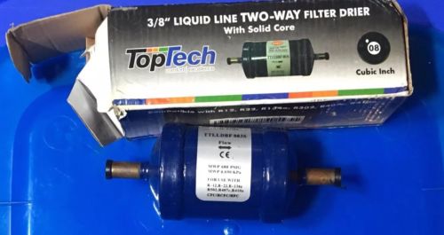 TopTech TT-LLDBF163S Liquid Line TWO WAY Filter Drier w/Solid Core 3/8