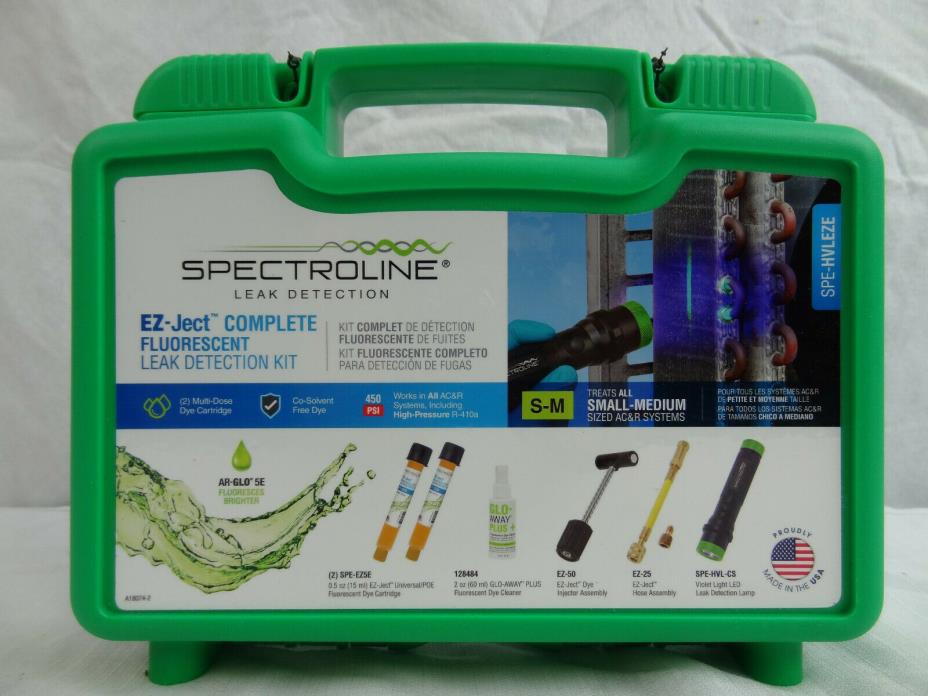 Spectroline EZ-JECT Complete Flourescent Leak Detection Kit SPE-HVLEZE