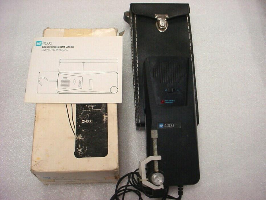 Vintage TIF 4000 Electronic Sight Glass for Auto AC Troubleshooting With Case