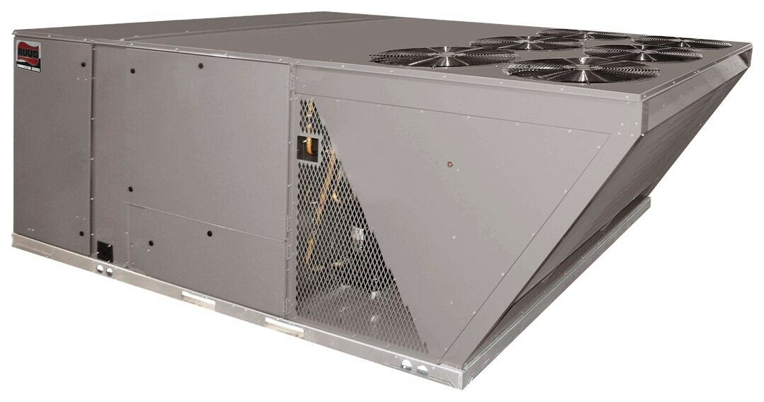 RUUD 20  ton Commercial Gas Package unit,,208/230/3 phase,,400000 btus,,In Stock