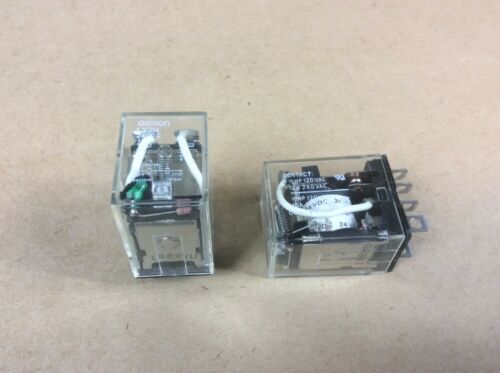 NEW Lot Of (2)  OMRON LY2N  RELAY DC24V COIL 24VDC 8-PIN