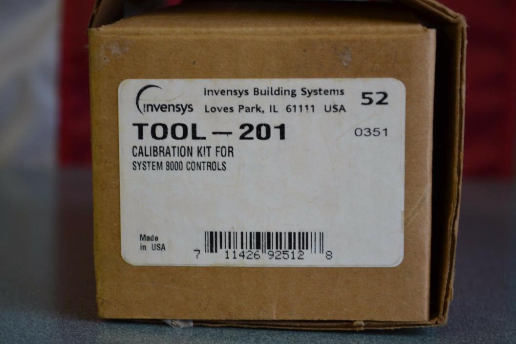 Invensys Tool 201 Calibration 203 and 204