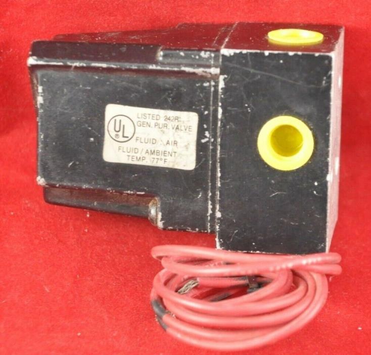 Parker T21025D2F01 Pneumatic Solenoid Valve 120V/60-110/50 7.2 Watts Fluid Air