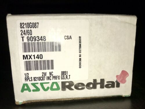 Brand New ASCO RedHat II MX140 / 8210G087 1/2” 150psi. Solenoid Valve