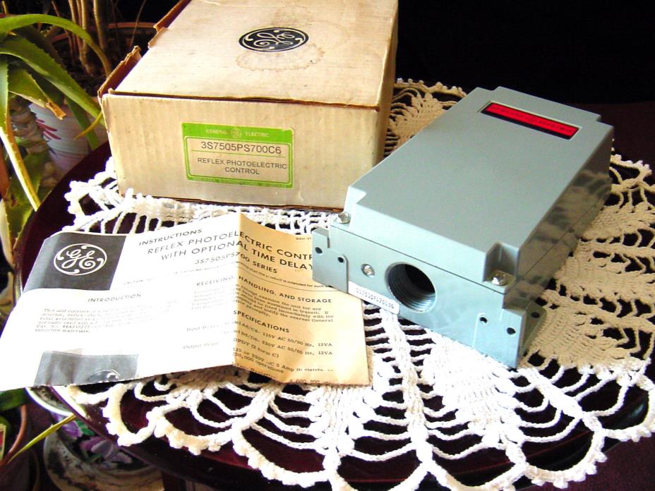 GE General Electric 3S7505PS700C6 Photoelectric DPDT Control Optional Time Delay
