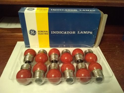 5 Boxes of (12) Vintage Red 130 Volt 7 1/2 Watt General Electric Bulbs.