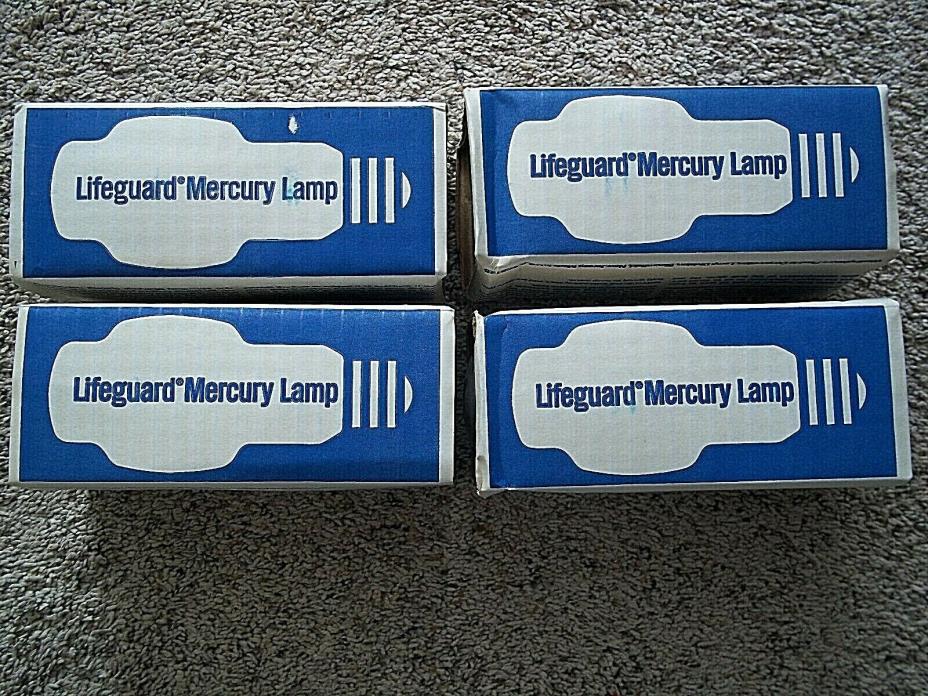 ( 4 ) NOS Vintage Westinghouse Mercury Lamp Bulb 100 watt H38JA