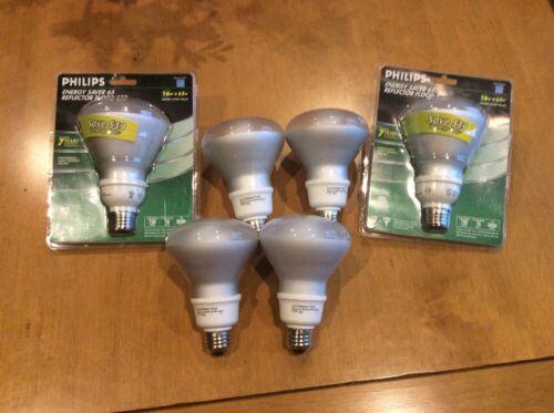 Philips R30 Energy Saver Reflector Flood Compact Flourescent Light Bulbs