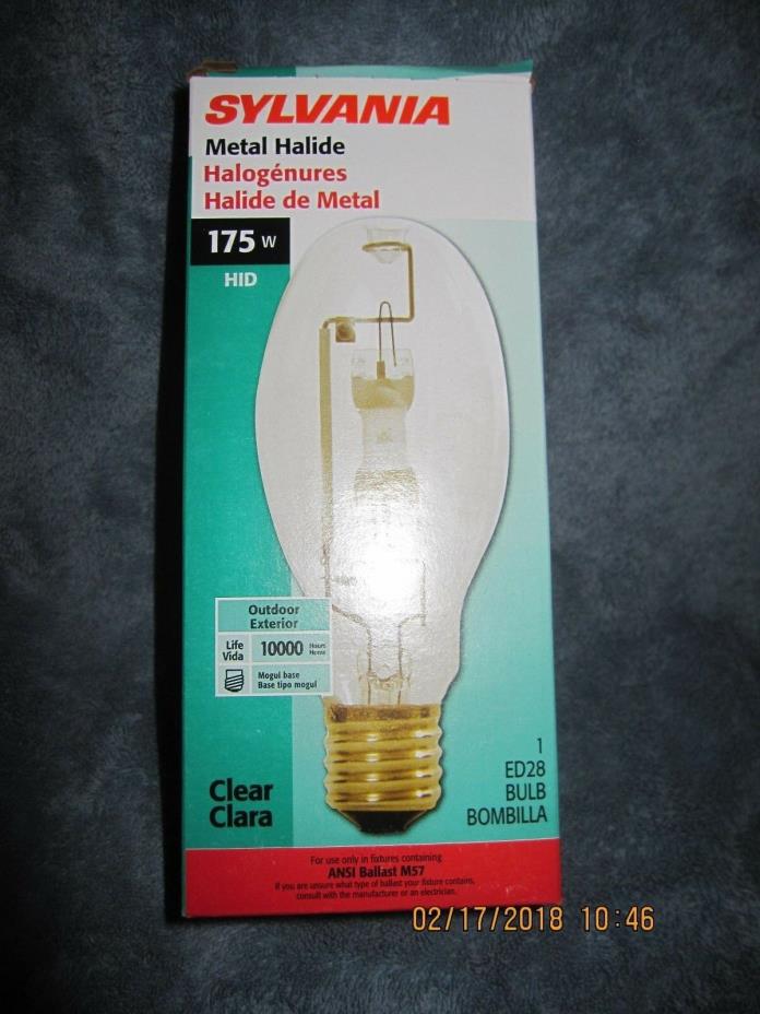 Sylvania 175 Watt M175/U/RP/BT28 Metal Halide Lamp MOGAL BASE