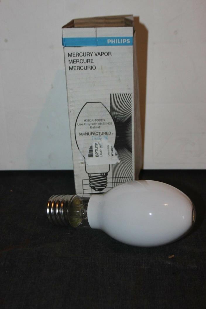 Philips H38JA-100DX Mercury Vapor Lamp Light Bulb 100 Watt New