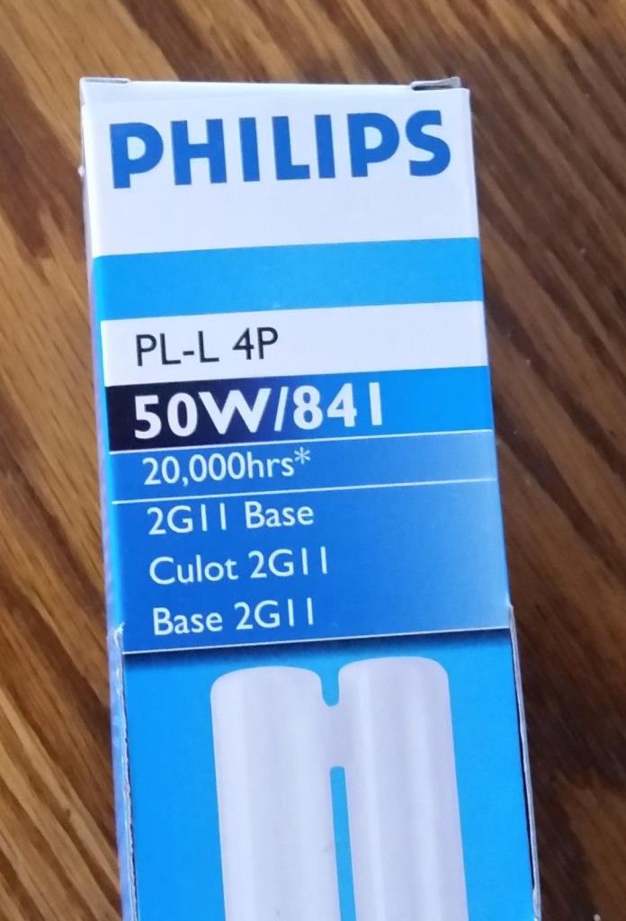 Philips PL-L 4P 50W/841 Fluorescent Tube Lamp Bulb 50-Watt 4-Pin 2G11 22.5