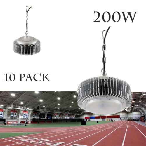 10X 200W  LED High Bay Light Super Bright Warehouse Industrial Factory Gym Light