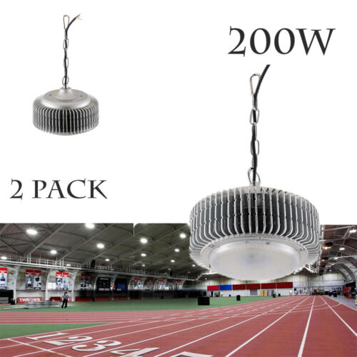 2X 200W  LED High Bay Light Super Bright Warehouse Industrial Factory Gym Light