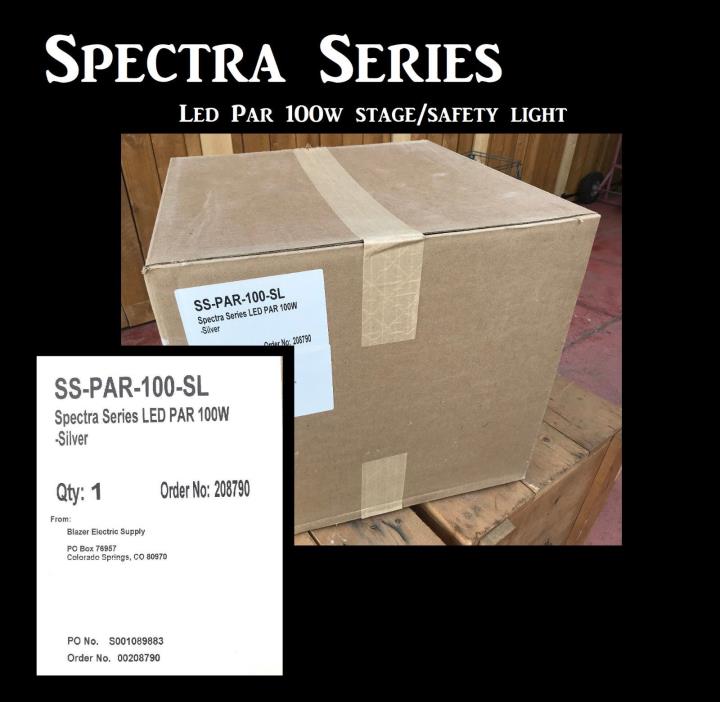 NEW LED PAR 100W EMERGENCY LIGHTING #SS-PAR-100-SL SPECTRA SERIES