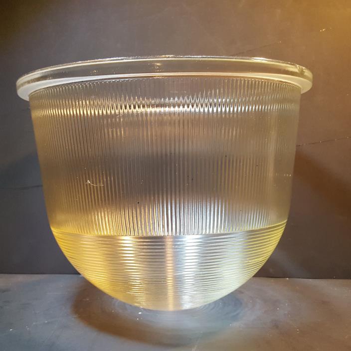 Vintage holophane Industrial APPLETON Glass Lens Shade