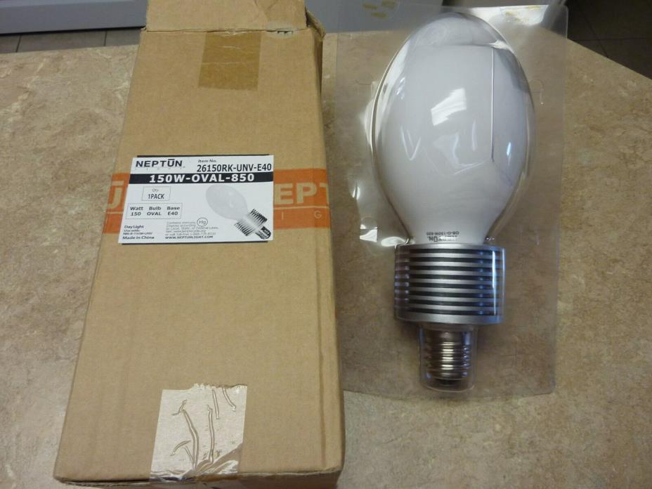 NEPTUN 150W- Oval-850 E40 Base Bulb  Item # 26150RK-UNV- E40- New in Box