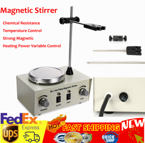 Digital Hot Plate Magnetic Stirrer Electric Heating Mixer Temperature Control