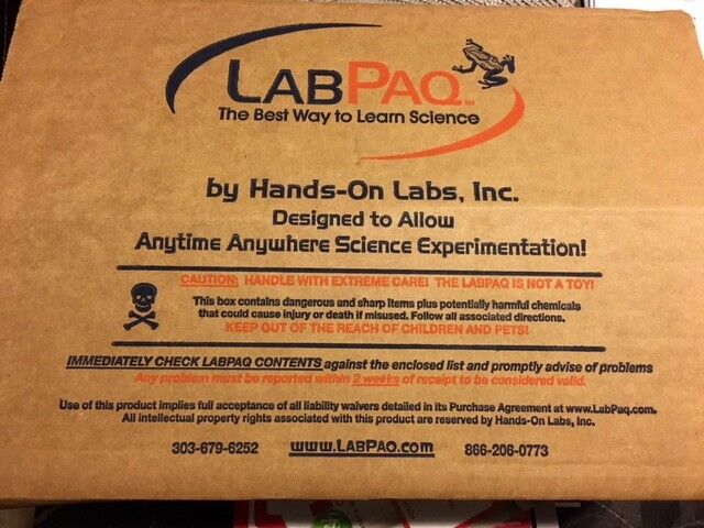 LABPAQ By Hands-On Labs, Inc. New Chemistry Lab Kit LP-0132-CK-01