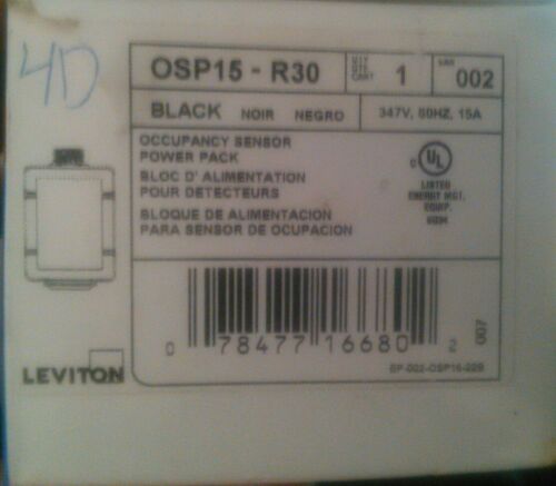 Leviton OSP15-R30 Power Pack for Occupancy Sensor with HVAC Relay