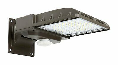 9300 Lumen - 70W LED Wall Pack - 120-277V Dimmable -  Type 3 - 5000K - Dark Bron