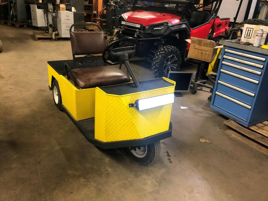 EZGO Textron Electric Three Wheel Service cart / warehouse utility golf cart