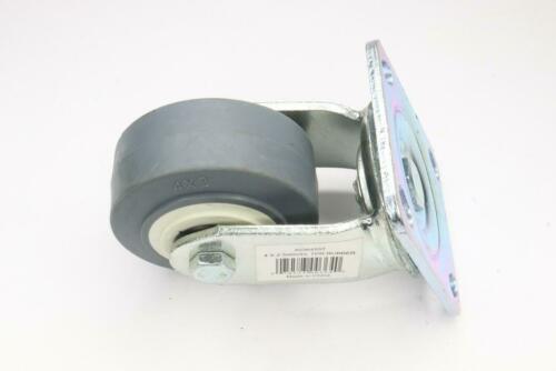 Qty 3 4036455T Heavy Duty TPR Rubber Caster Wheel with Swiveling Top Plate 4 X 2